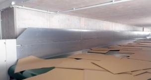 Efficient disposal of corrugated cardboard waste